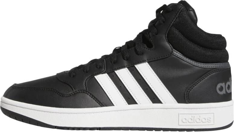 Adidas SPORTSWEAR Hoops 3.0 Mid Sneakers Core Black Ftwr White Grey Six - Foto 2