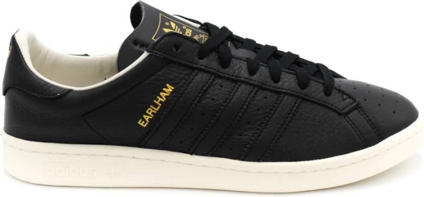 Adidas Originals Earlham Heren Sneakers Sportschoenen Schoenen Leer Zwart GW5759 - Foto 3