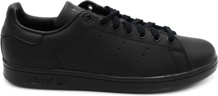Adidas Zwarte Leren Sneakers Zwart Unisex
