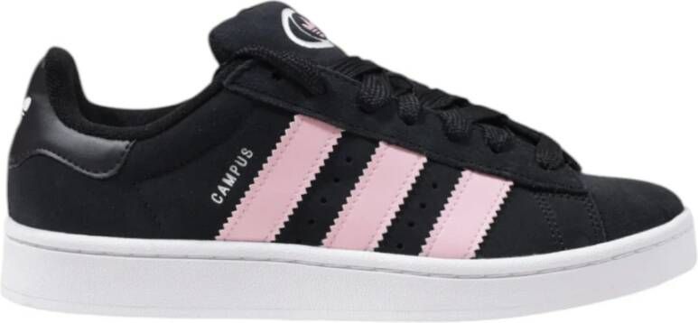 Adidas Zwarte Leren Veterschoenen