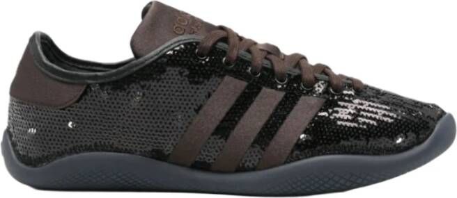 Adidas Zwarte Paillet Sneakers met Drie Strepen - Foto 2
