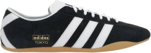 Adidas Zwarte Suède Lage Sneakers Black Heren