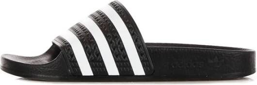 Adidas Zwarte Witte Zwarte Streetwear Slippers Black Heren