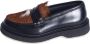 Adieu Paris Bruine Bont Mocassin Platte Schoenen - Thumbnail 1