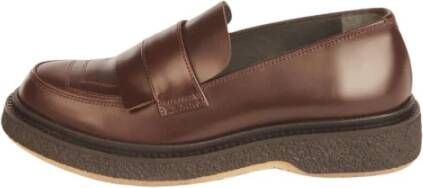 Adieu Paris Bruine Glanzende Leren Mocassin Brown Dames