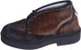 Adieu Paris Bruine Veterschoenen met Bont - Thumbnail 1
