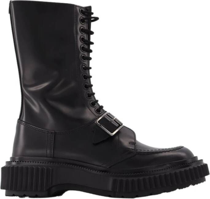 Adieu Paris Type 185 Boots in Black Leather Zwart Dames