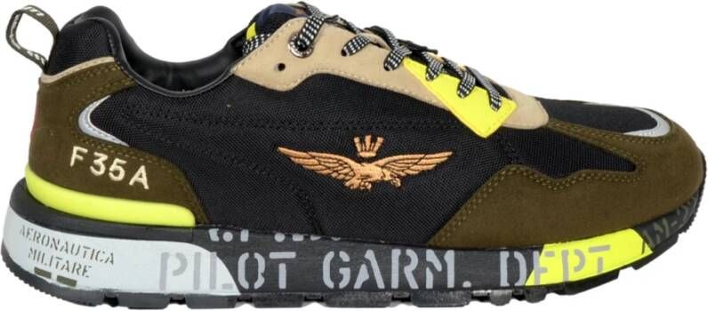 aeronautica militare Groen Zwart Hardloopschoenen Sc276 Multicolor Heren