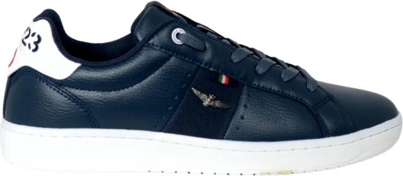 Aeronautica militare Klassieke Blauwe Lage Top Sneakers Blue Heren