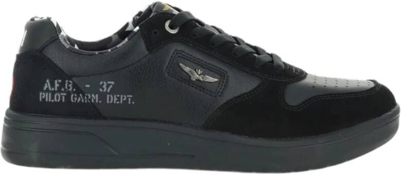 Aeronautica militare Lage Sneakers Black Heren