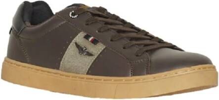 Aeronautica militare Lage Sneakers Brown Heren