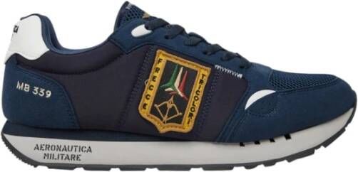 Aeronautica militare Tricolori Patch Sneakers Blue Heren