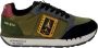 Aeronautica militare Unieke Sneakers in Donkergroen Rood Lichtgroen Green Heren - Thumbnail 1
