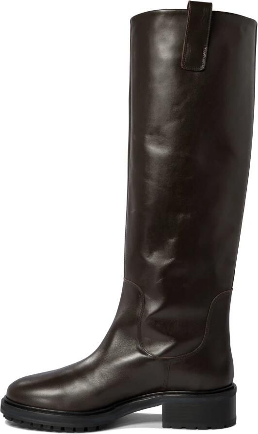 Aeyde Bruine Enkellaarzen met Profielzool