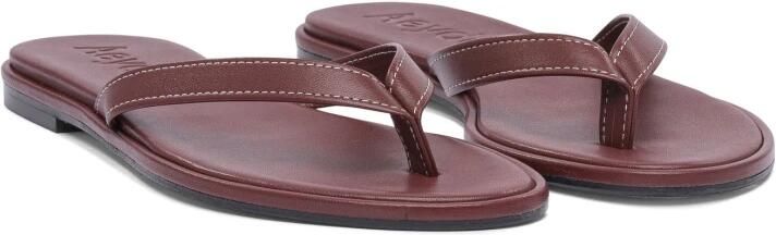 Aeyde Bruine leren sandalen voor vrouwen - Foto 3