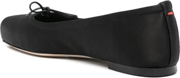 Aeyde Satin Ballerina met Vierkante Neus