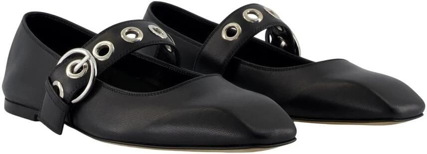 Aeyde Uma Eyelet ballerina van leer - Foto 2