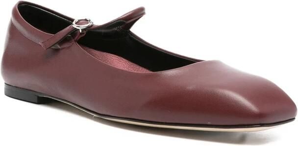 Aeyde Vierkante Neus Enkelband Gesp Schoenen