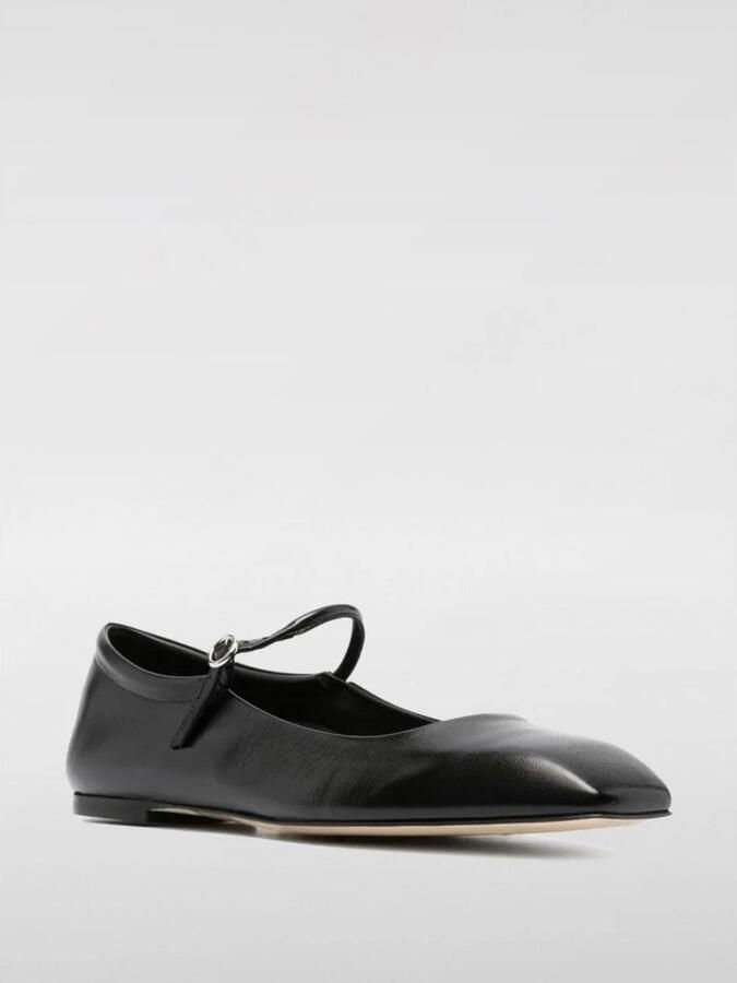 Aeyde Zwarte Leren Ballerina Flats