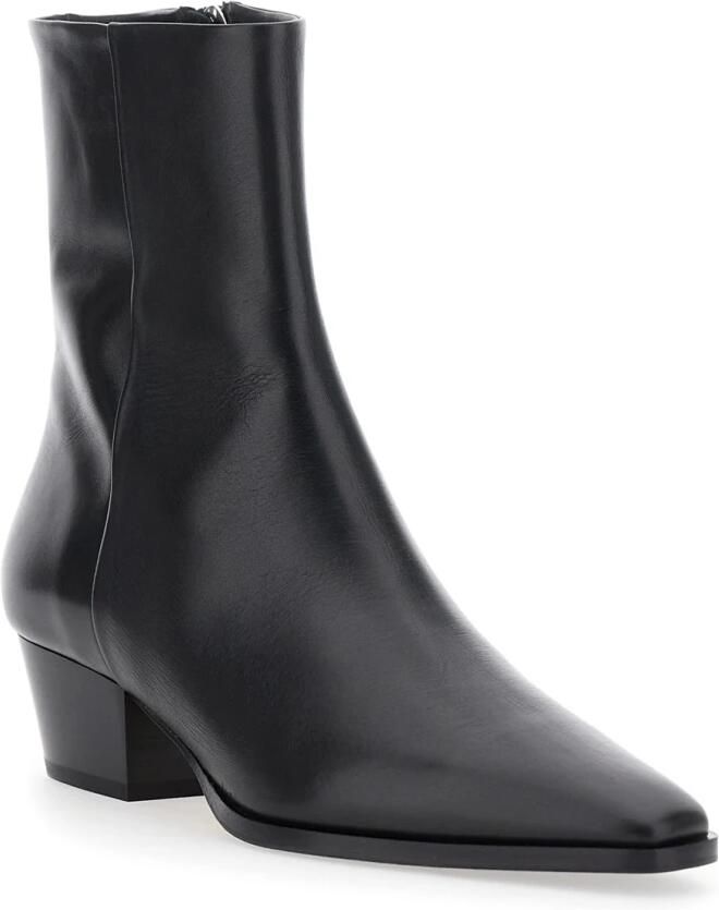 Aeyde Zwarte Leren Laarzen