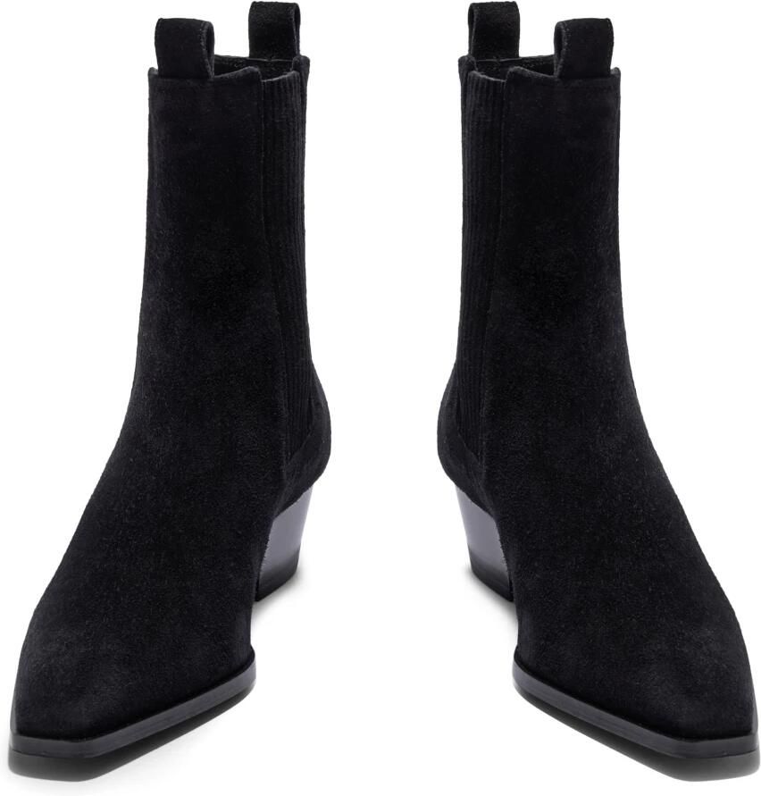 Aeyde Zwarte Suède Leren Laarzen