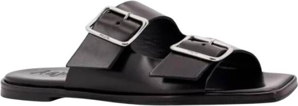Aeyde Bruin Leren Sandalen Stijlvol Comfortabel Ontwerp