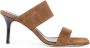 Aeyde Bruin Suède Stiletto Hak Sandalen - Thumbnail 1