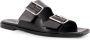 Aeyde Bruine Leren Sandalen Vierkante Neus - Thumbnail 1