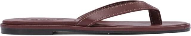 Aeyde Bruine leren sandalen voor vrouwen