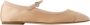 Aeyde Gouden Satijnen Ballerina met Top Tie Strap - Thumbnail 1