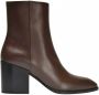 Aeyde Leandra Ankle Boots in Brown Leather Bruin Dames - Thumbnail 2