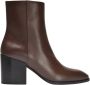 Aeyde Leandra Ankle Boots in Brown Leather Bruin Dames - Thumbnail 3