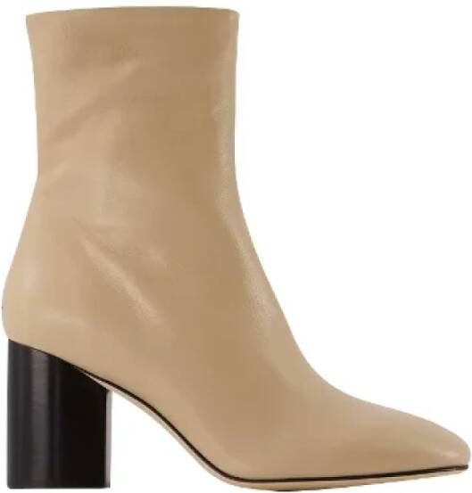 Aeyde Leather boots Beige Dames