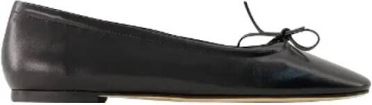 Aeyde Leather flats Black Dames