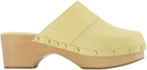 Aeyde Leather flats Yellow Dames