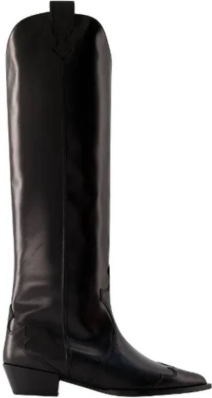 Aeydē Boots Aruna Boots Leather Black in zwart