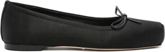 Aeyde Satin Ballerina met Vierkante Neus