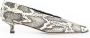Aeyde Slangenprint Leren Kitten Hak Schoenen - Thumbnail 1