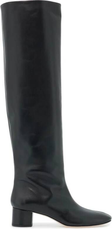 Aeyde Willa Leren Laarzen met Ronde Neus