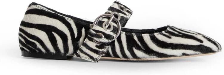 Aeyde Zebra Ponyhair Blokhak Sandalen