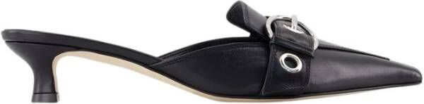 Aeydē Slippers & Mules Danielle Sandals Leather Black in zwart