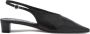 Aeyde Zwarte leren slingback pump met metalen gesp - Thumbnail 1