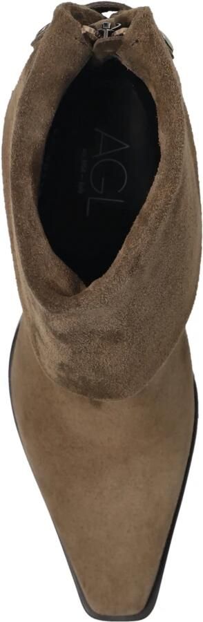 AGL Abigail Suède Enkellaarsjes met Hak