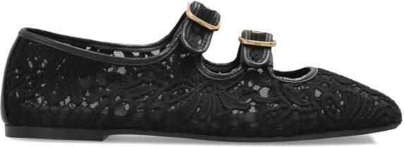 AGL Ceramic Ro tic Lace Ballerina Flats