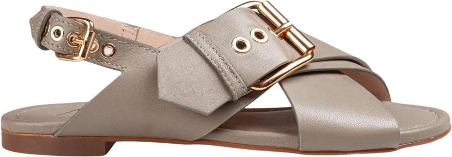 AGL Criss cross leren sandaal