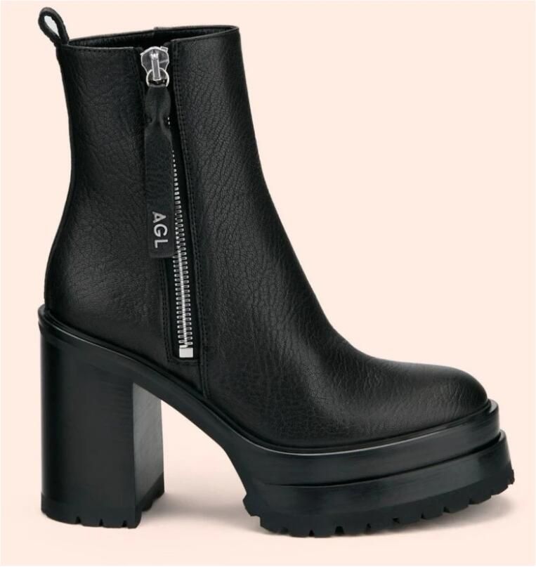 AGL Laarzen met hoge hakken Zwart Dames