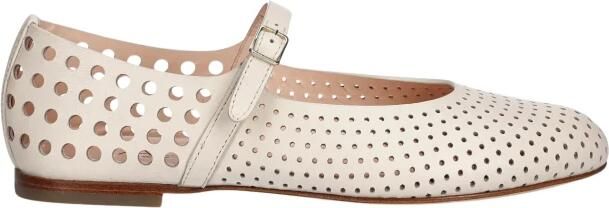AGL Leren balletflats Milly Beige Dames
