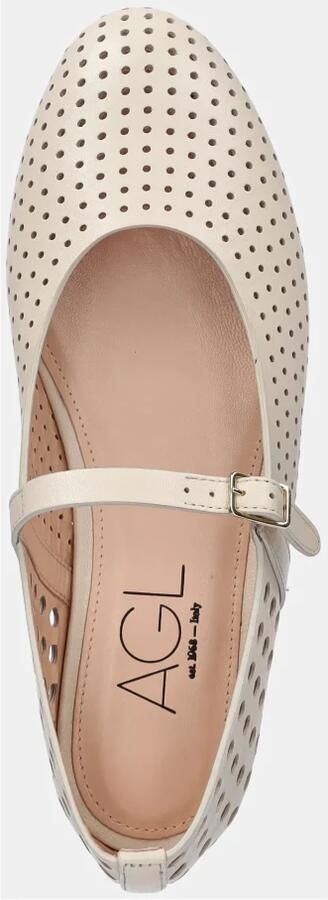 AGL Leren balletflats Milly Beige Dames - Foto 3