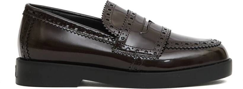 AGL Bruin Leren Mocassins Elegant Comfort