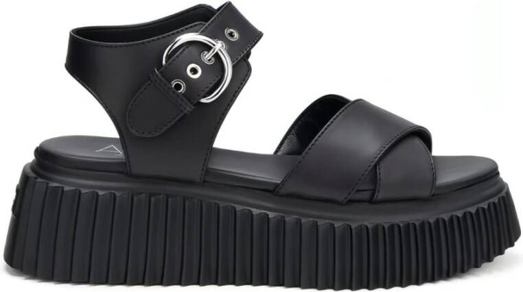 AGL Flat Sandals Zwart Dames